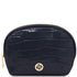 Vera - Croc print leather toiletry case